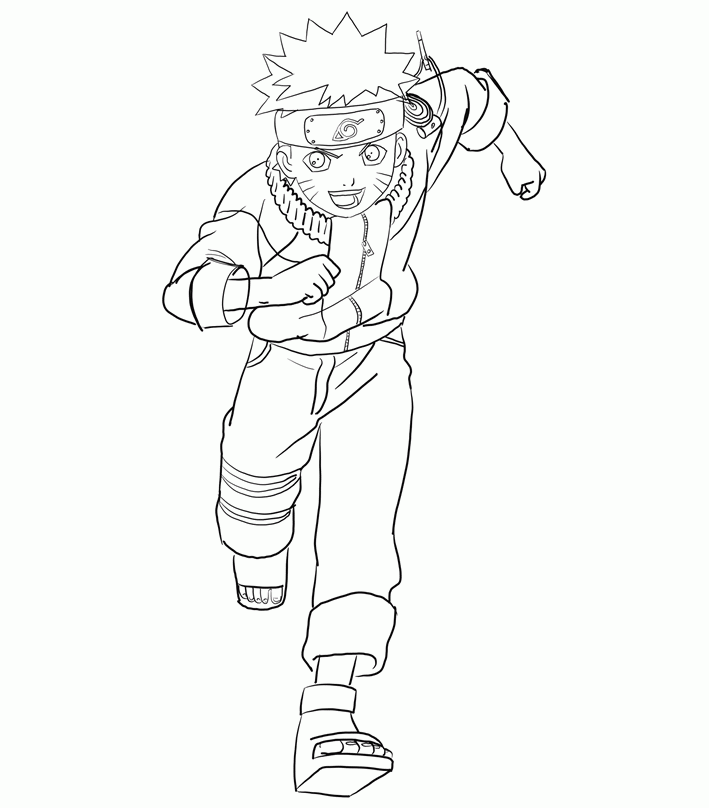 Plansa de colorat cu Naruto 8 16